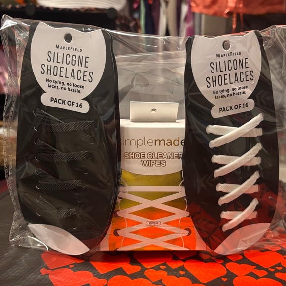 Silicone Shoelaces /Cleaning Wipes - Picture 9 of 9